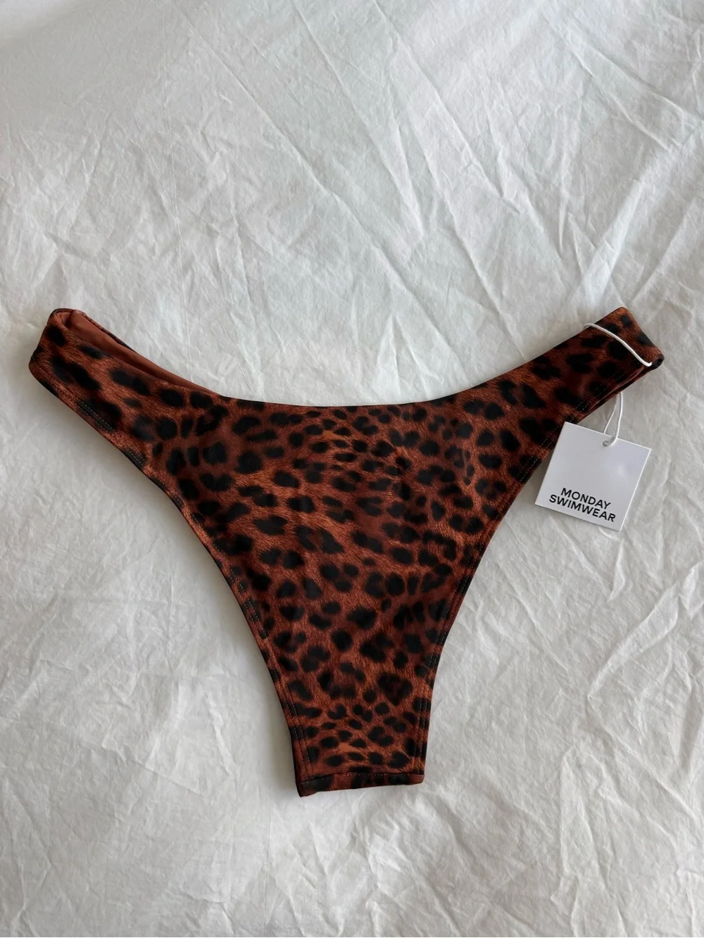 Monday Swimwear Leopard Print Bikini Bottoms
